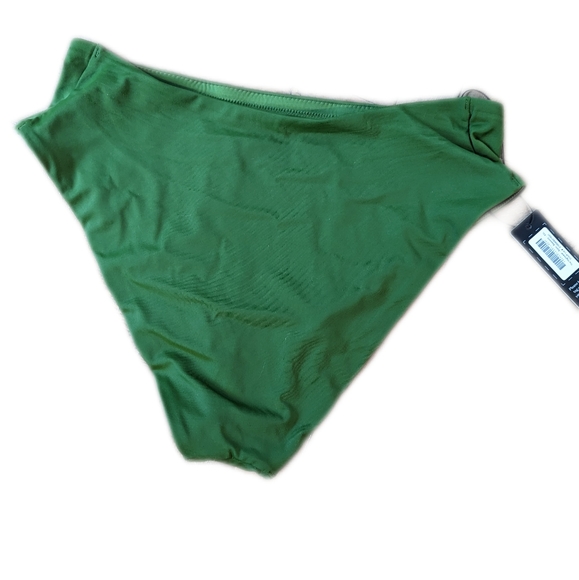 Cuup Womens Bikini Bottom Sz 5 XL Seaweed Green The Tap Swim High Waist UPF 50+ - Picture 5 of 8